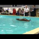 Båtmässan Göteborg 2015 - Min modell av Ivar Kreugers "pendlarbåt" m/y SVALAN på Båtmässan i Göteborg 2015. Tillsammans med modellbåtsklubben La Skala.